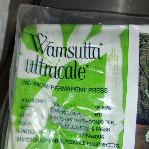 NEW Wamsutta No Iron Ultracale Twin Flat Sheet For 39 X 75 IN. MATTRESS BAMBOO P - Picture 3 of 6
